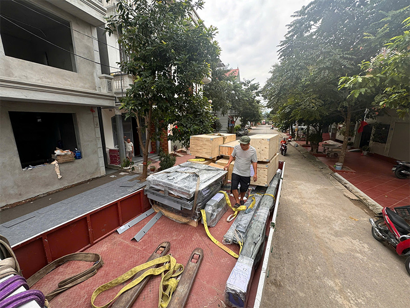 Công trình lắp đặt thang máy tải khách cho nhà mới xây tại Cao Lộc, Lạng Sơn