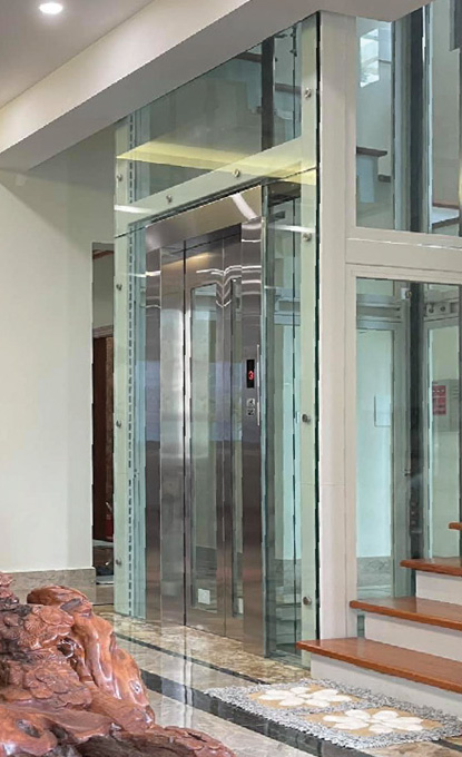 Thang kính khung thép mẫu 5